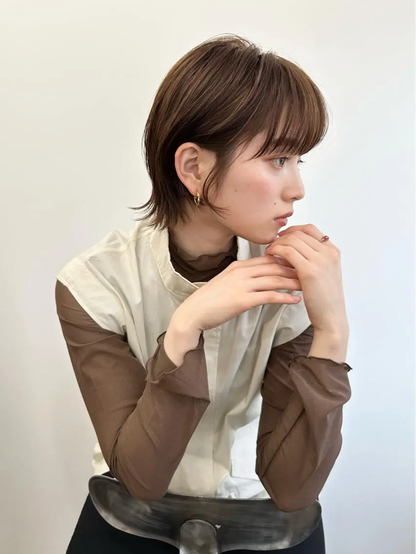 ショート 髪質改善 トリートメント カット ヘアカラー トリートメント 朝がラクになるパーマ トウバルタイキのヘアスタイル