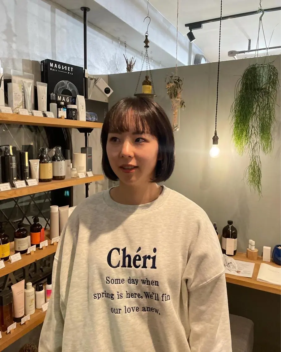 ショート ボブ ふじはら ひなこのヘアスタイル