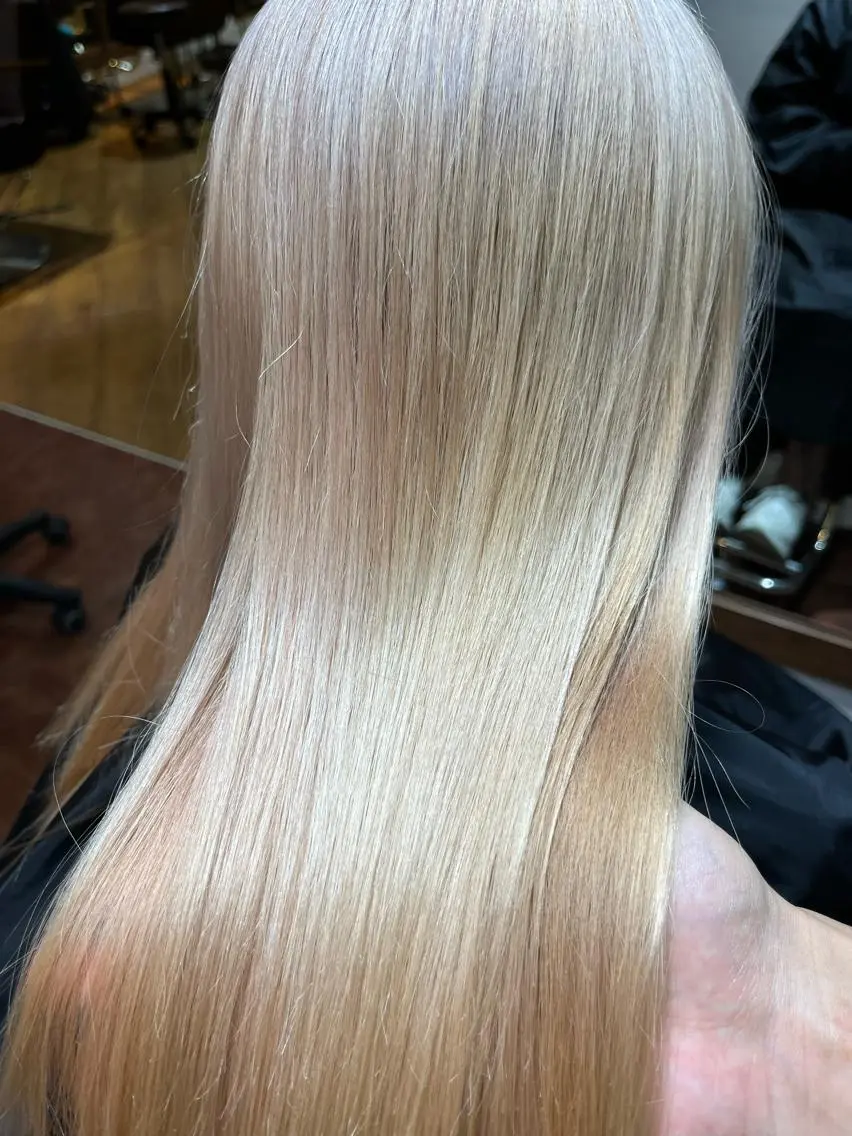 ロング カット ヘアカラー トリートメント 1%【横浜】 髪質改善&ケアカラーのヘアスタイル