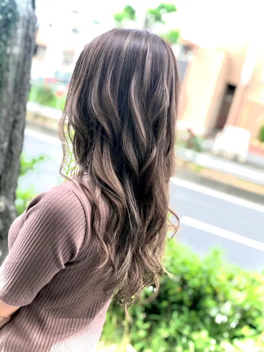 ロング カラー ヘアアレンジ ✨最強美容師✨ 💙にっしー西村💙のヘアスタイル