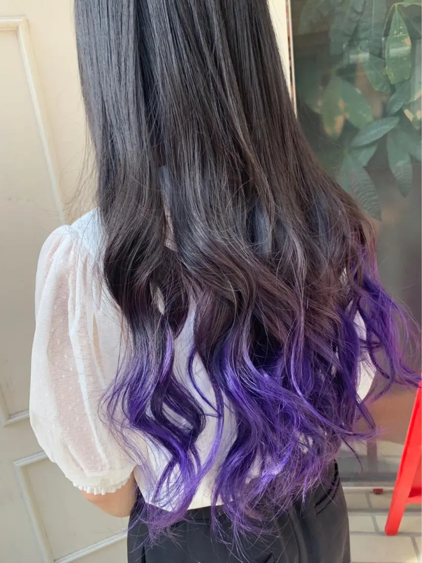 ロング カラー パープルカラー 🫟Blanco🫟 Color&Careのヘアスタイル