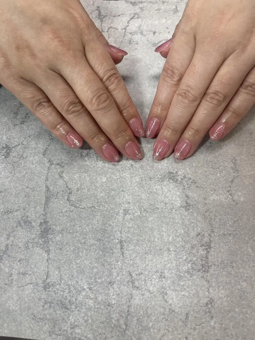ネイル フットネイル フレンチネイル ジェルネイル ガラスフレンチ グラデーション ハンドネイル FASTNAIL PLUS 新宿店のネイルデザイン
