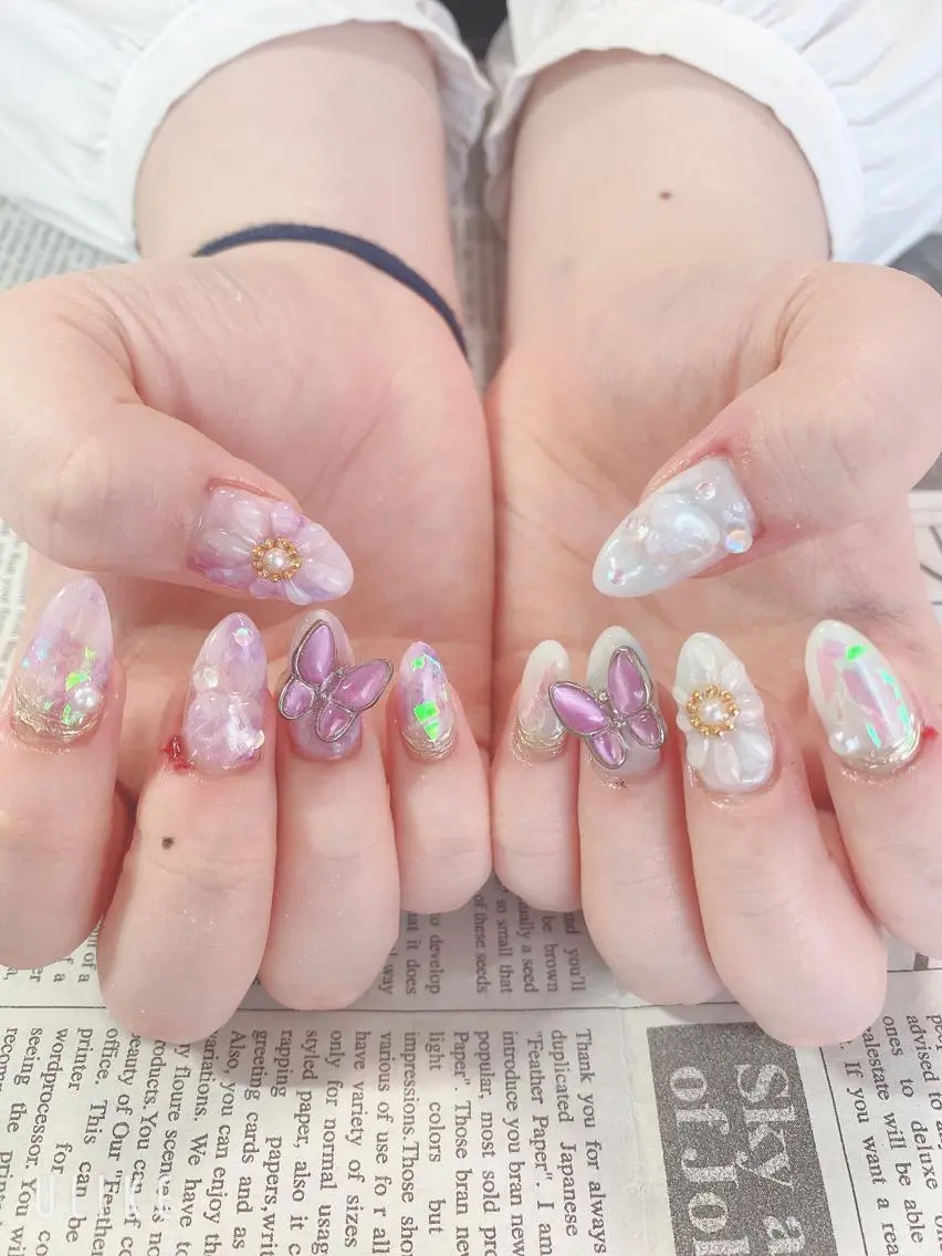 ネイル ぷっくりネイル ハンドネイル ハンドケア 森山 舞のネイルデザイン