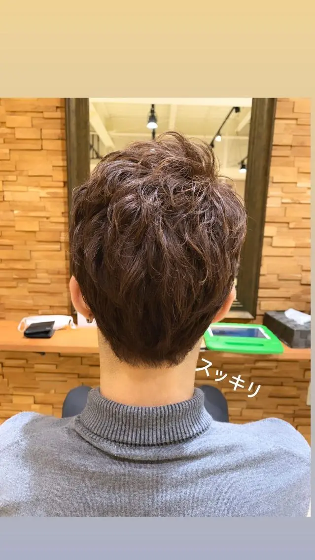 ショート メンズ カット ヘアカラー トリートメント 似合わせカラー/艶 髪質改善/ヨシザキのヘアスタイル