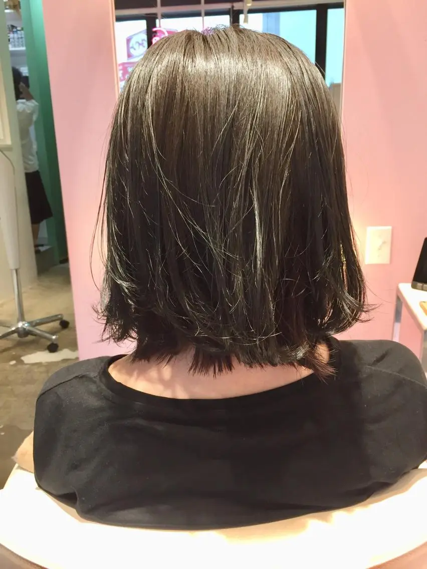 ショート ヘアカラー トリートメント 所渉/韓国レイヤー /ウルフカットのヘアスタイル