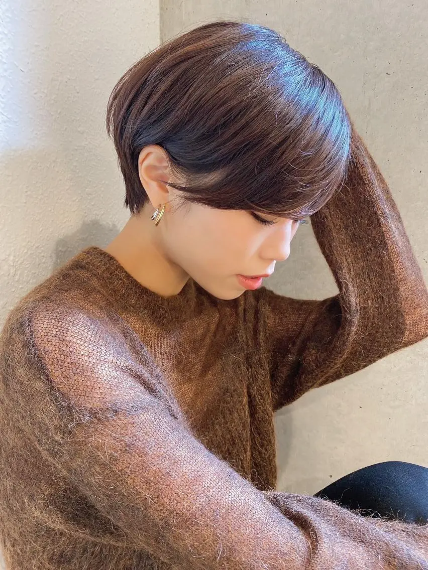 ショート 似合わせカット 小顔カット トリートメント ルービック 豊中店のヘアスタイル