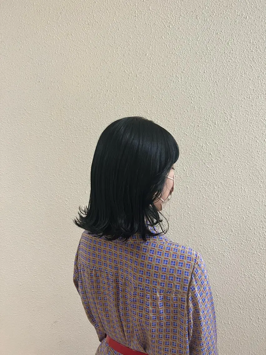 ミディアム カラー 透明感カラー 橋爪 明日香のヘアスタイル
