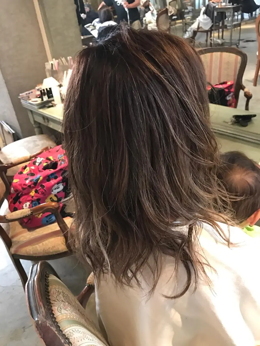 ロング ハイライト こう ちゃんのヘアスタイル