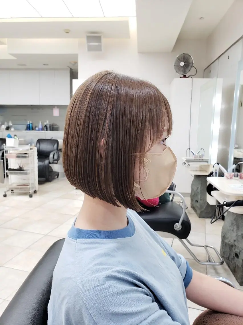 ショート 髪質改善 似合わせカット 縮毛矯正 トリートメント 酸熱トリートメント カット ヘアカラー ボブ・ロブ　福田 泰久✂️✨のヘアスタイル