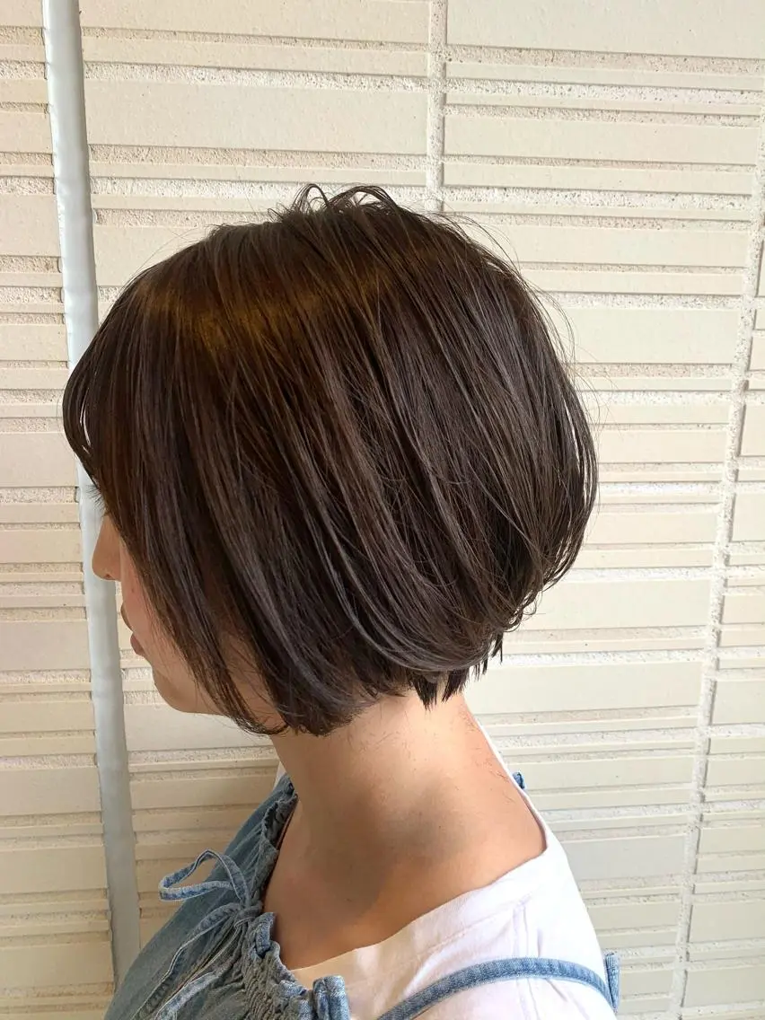 ショート ショートヘア 斉藤大河 カラー/縮毛矯正のヘアスタイル