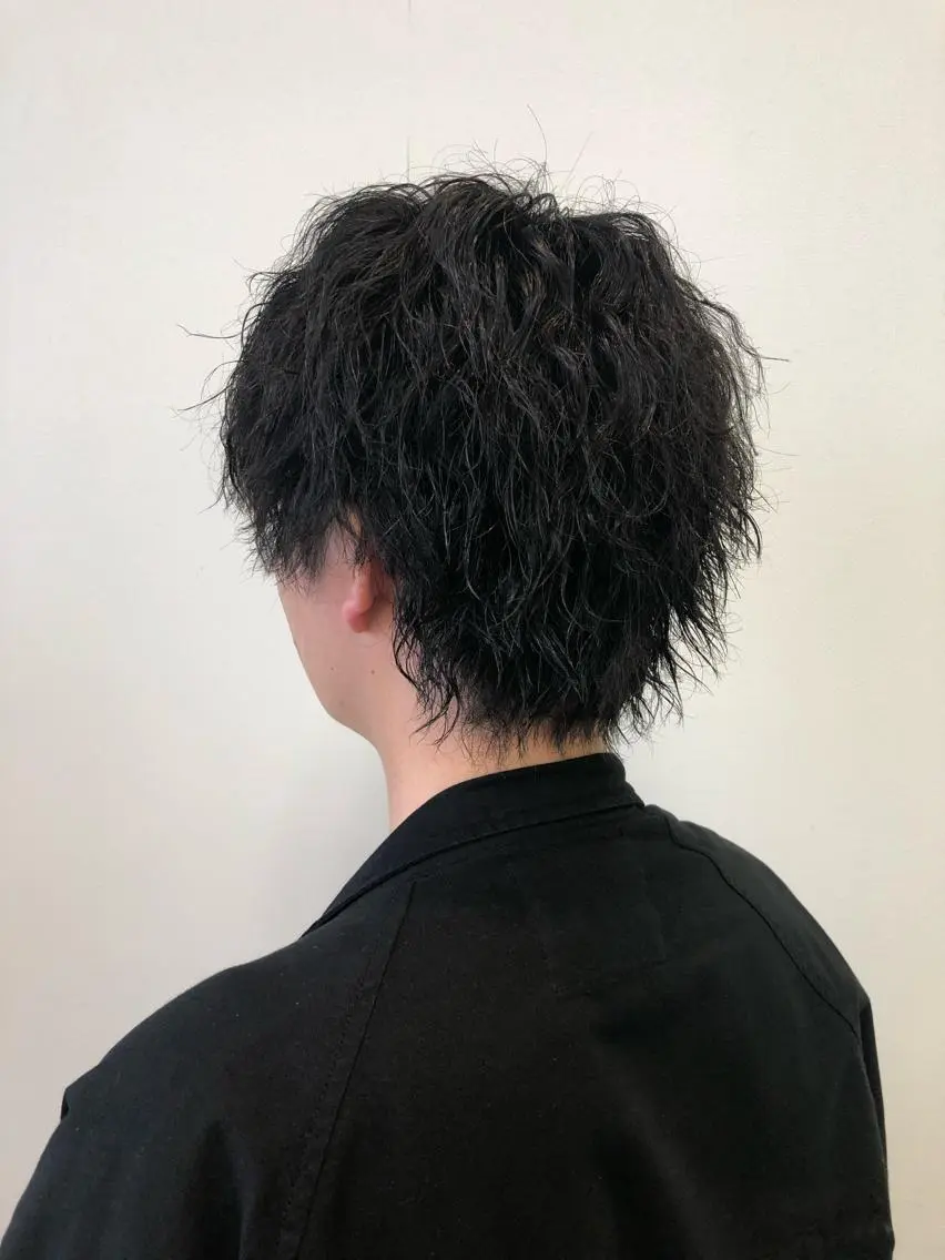 ショート カラー パーマ ヘアアレンジ メンズ ❣️倉敷❣️美髪 カラー能登一成のヘアスタイル