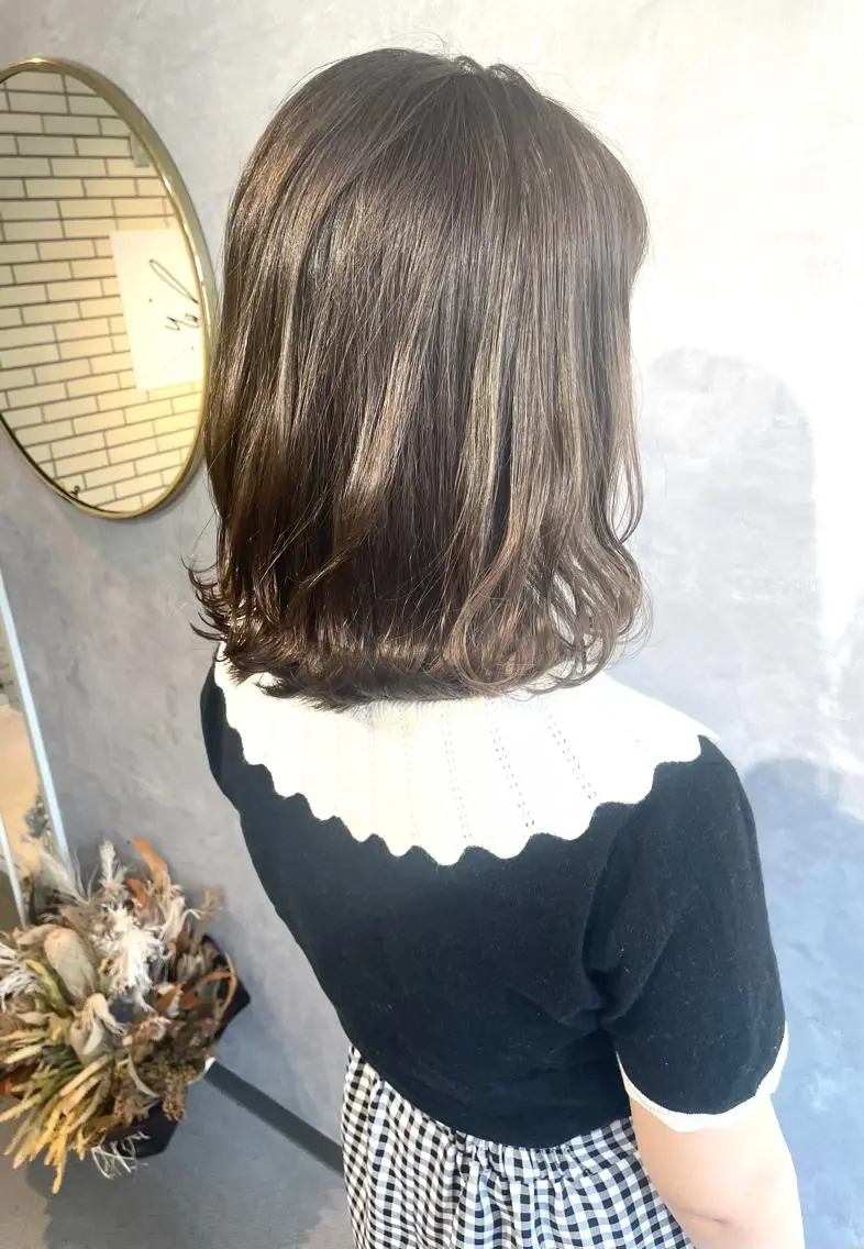 ミディアム ヘアカラー トリートメント 【髪質改善】 川津翔太のヘアスタイル