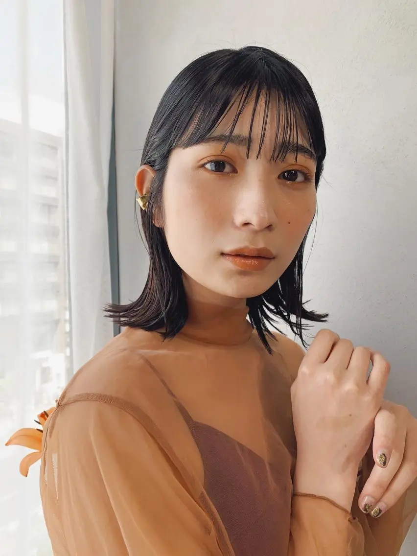 カラー ボブパーマコテ巻き風 パーマNo1深江秀平のヘアスタイル