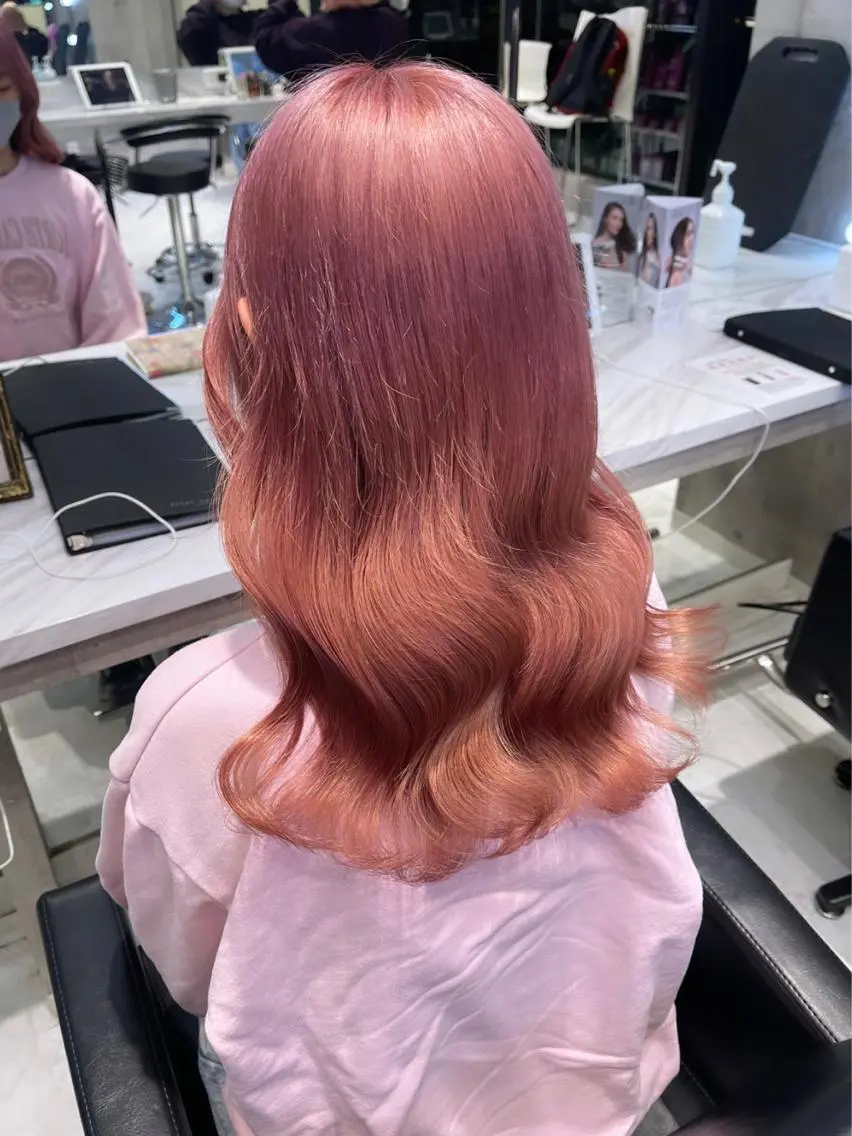 ロング カラー パーマ ヘアアレンジ メンズ キッズ ネイル マツエク・マツパ アイブロウ レイヤー/ダブル カラー/YURINAのヘアスタイル