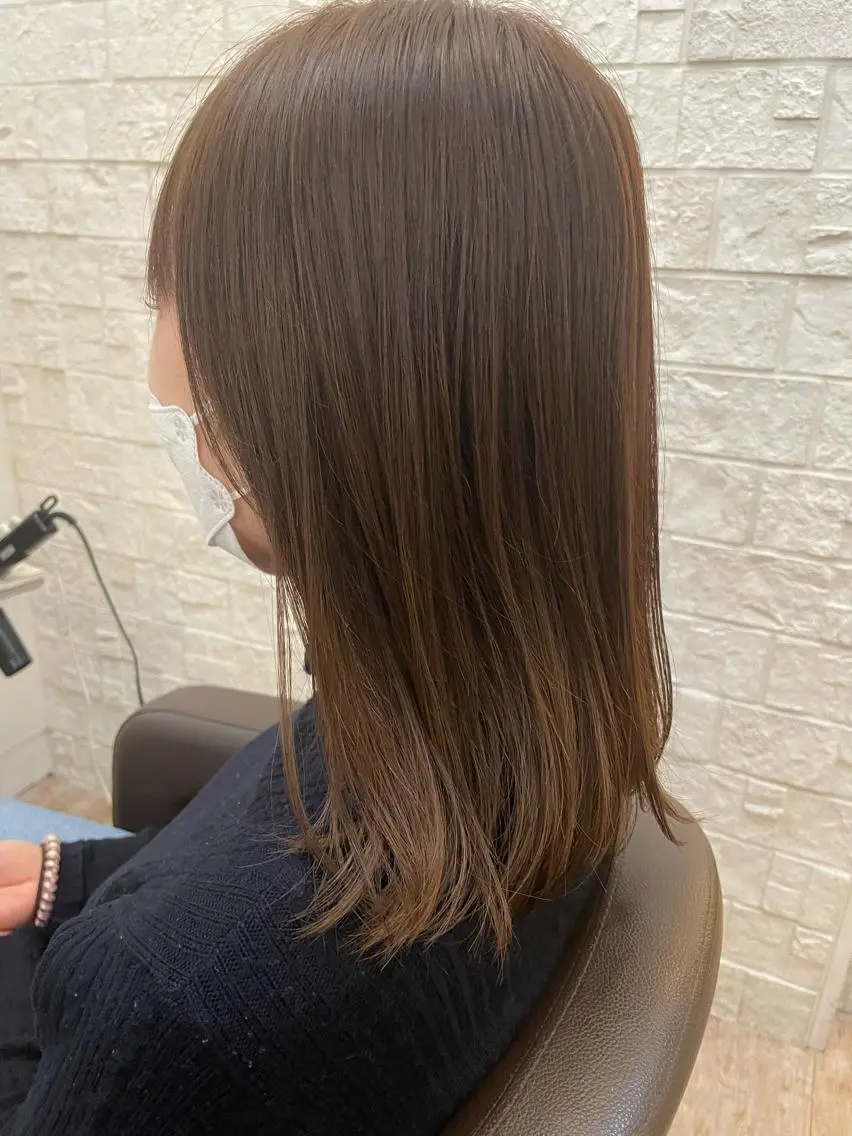 セミロング 杉山 蒼汰のヘアスタイル