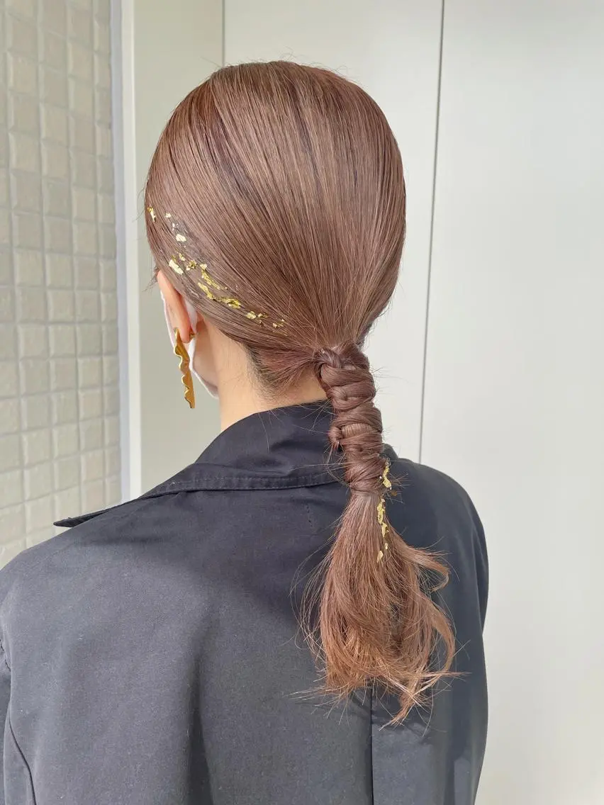 セミロング ヘアアレンジ 大平 美沙のヘアスタイル