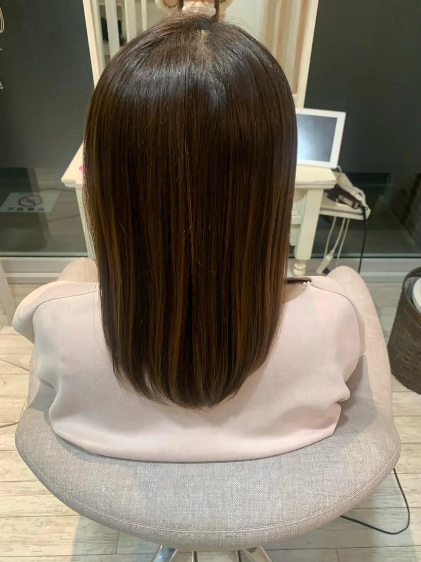 ミディアム カラー period. ほりはるかのヘアスタイル