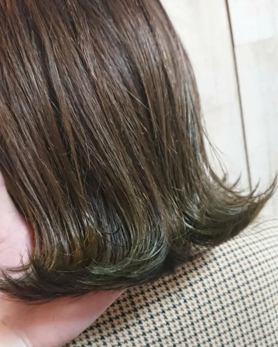 ミディアム カラー カット ヘアカラー トリートメント stylist YUKIのヘアスタイル