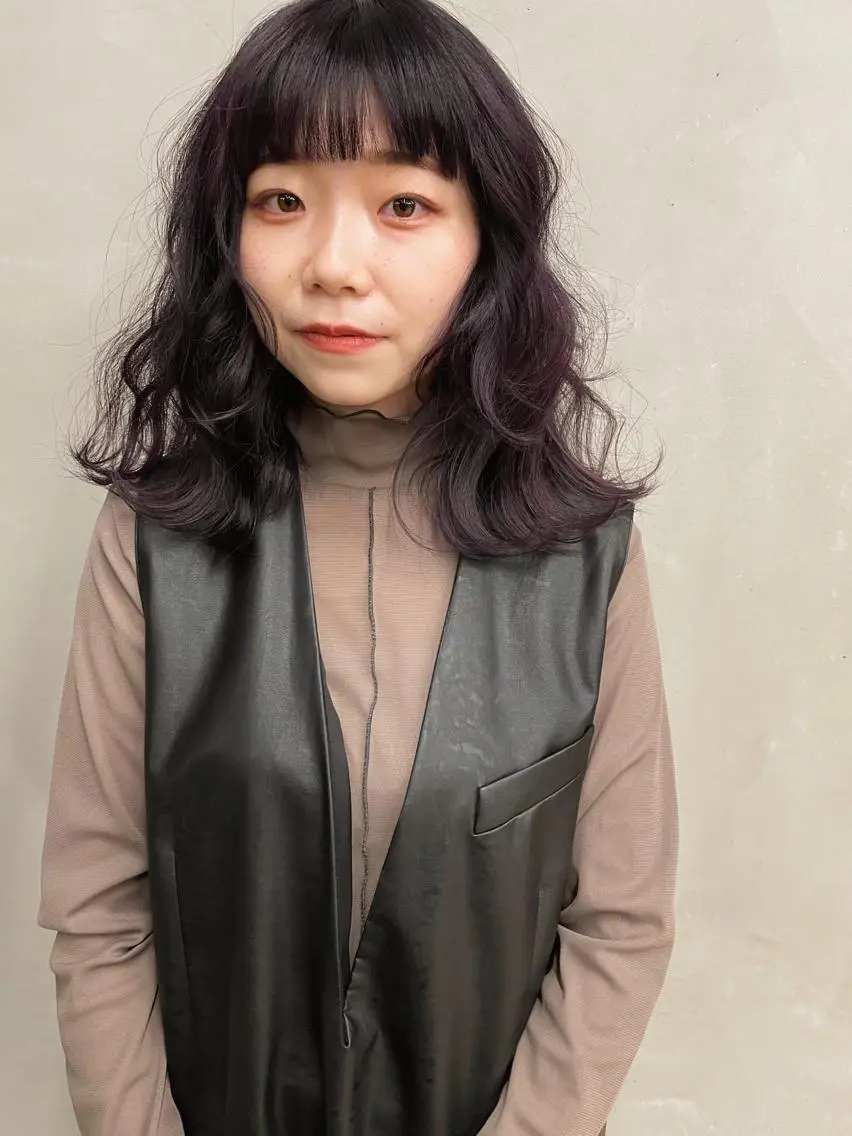 ミディアム カラー ラベンダーカラー カット ヘアカラー トリートメント センスをお届けします 大谷将生infpのヘアスタイル