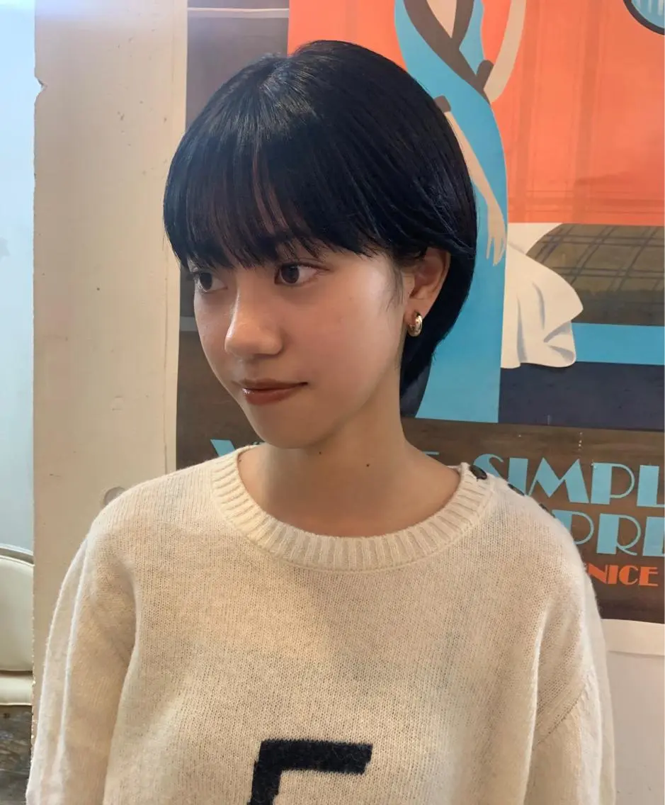 ショート カラー ショートヘア ボブ/顔まわりカット 💫大澤奈緒美のヘアスタイル