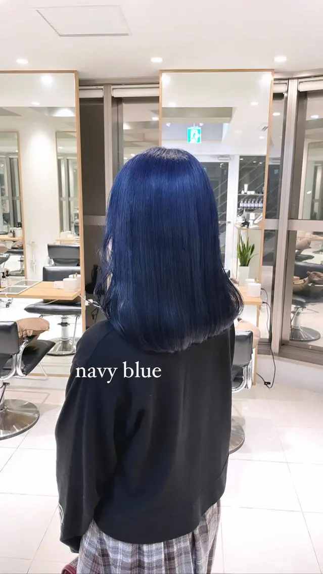 セミロング カラー ブリーチ ヘアカラー トリートメント ヘアセット ツヤ髪/透け感ヘア 💎Nokaのヘアスタイル
