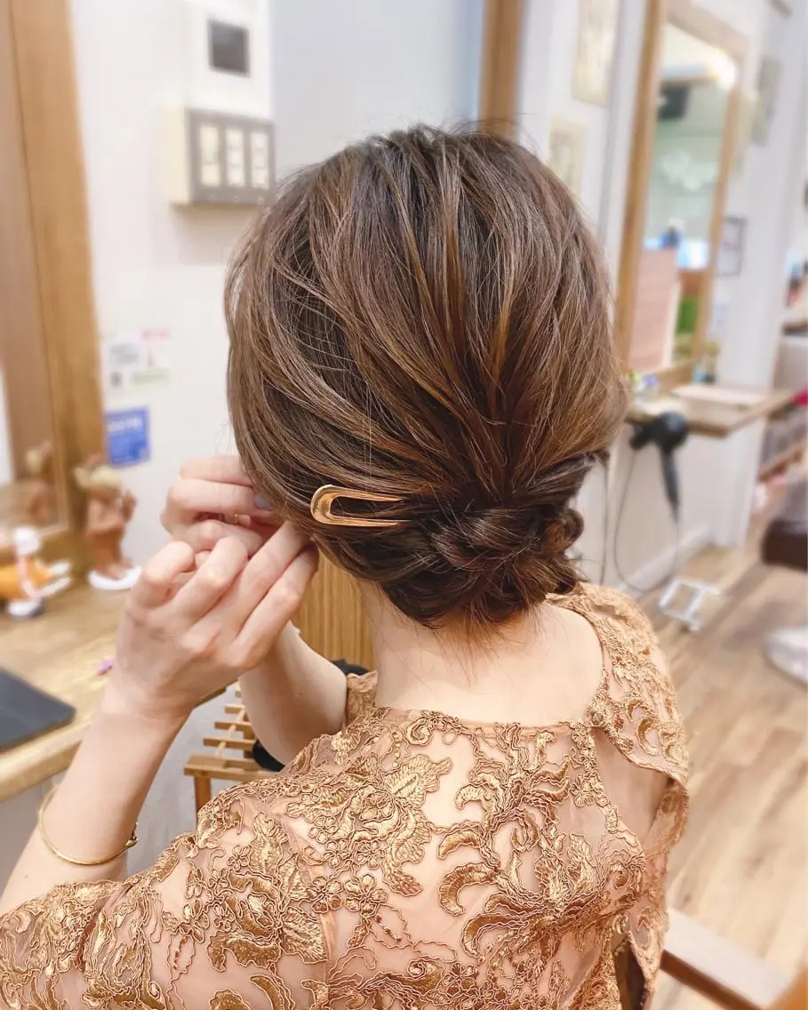 ミディアム ヘアアレンジ ✂️ショート・ ショートボブ特化✂️のヘアスタイル
