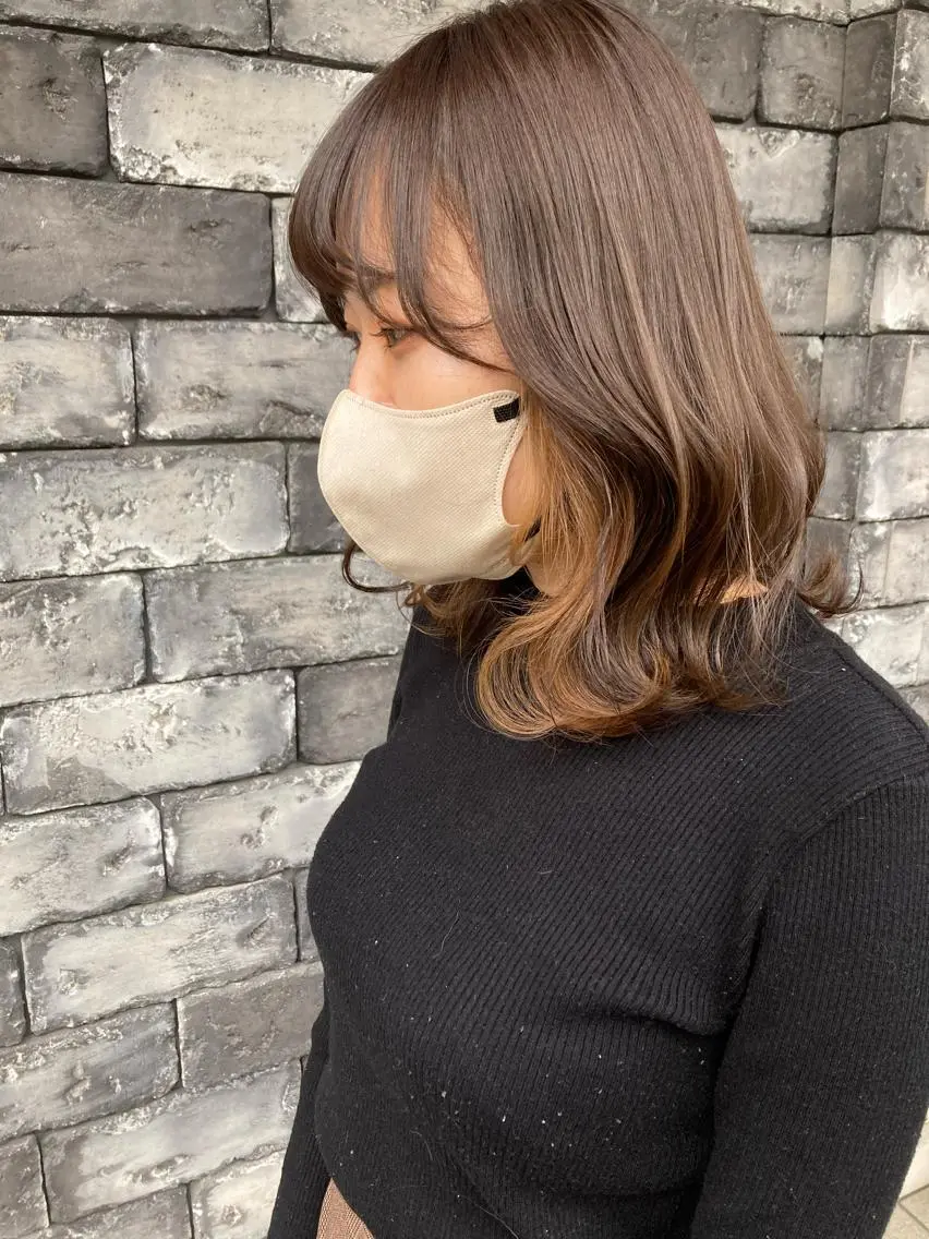 ミディアム カラー カット ヘアカラー トリートメント ✂️似合わせの魔術師 石田一樹✂️のヘアスタイル