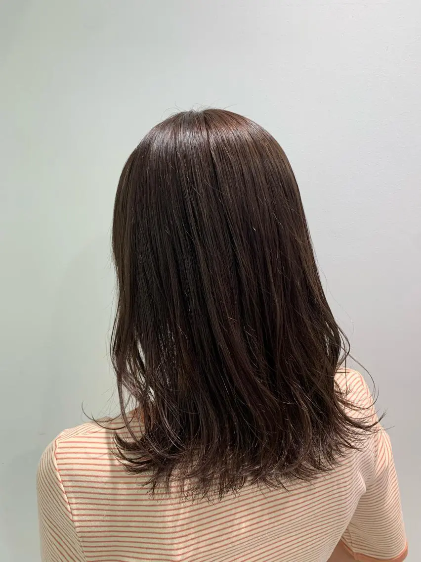 セミロング ヘアカラー ヘッドスパ ヘアセット 🪞透明感カラー🫧 縮毛矯正🥇かずきのヘアスタイル