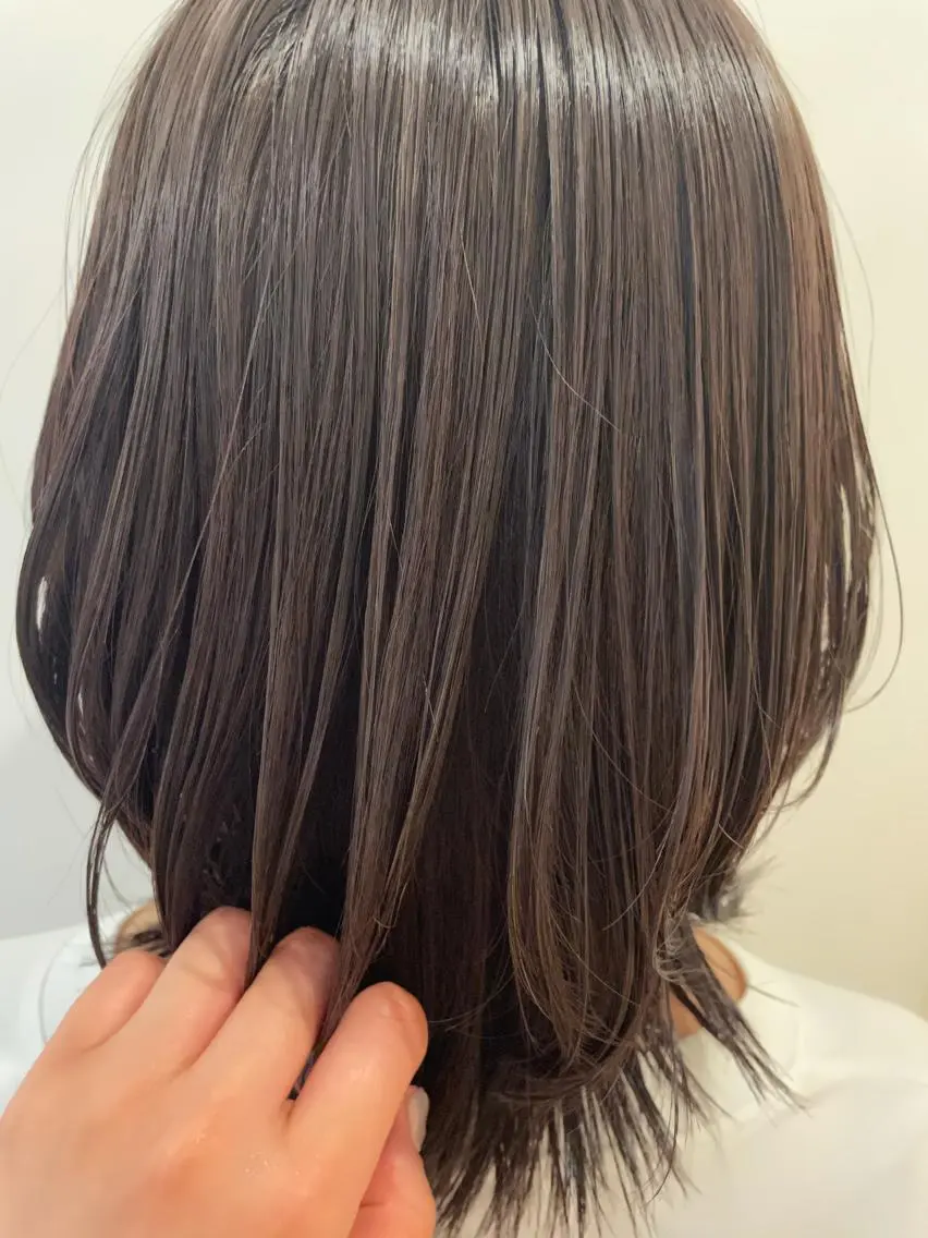 ミディアム ハイライト ヘアカラー レイヤーカット🎀 kanaのヘアスタイル