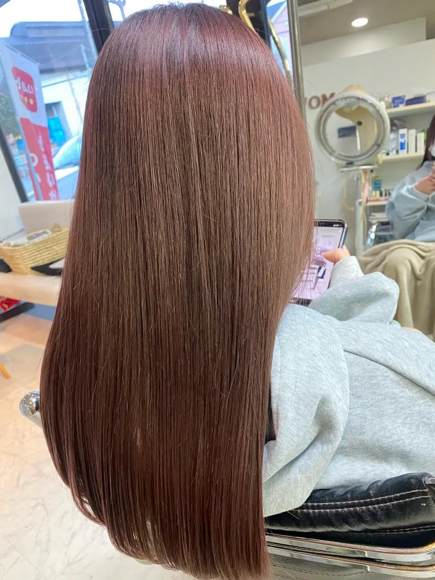 ロング カラー ベージュカラー ブリーチ ブリーチなしカラー ピンクカラー ピンクベージュ imaizumi takuyaのヘアスタイル