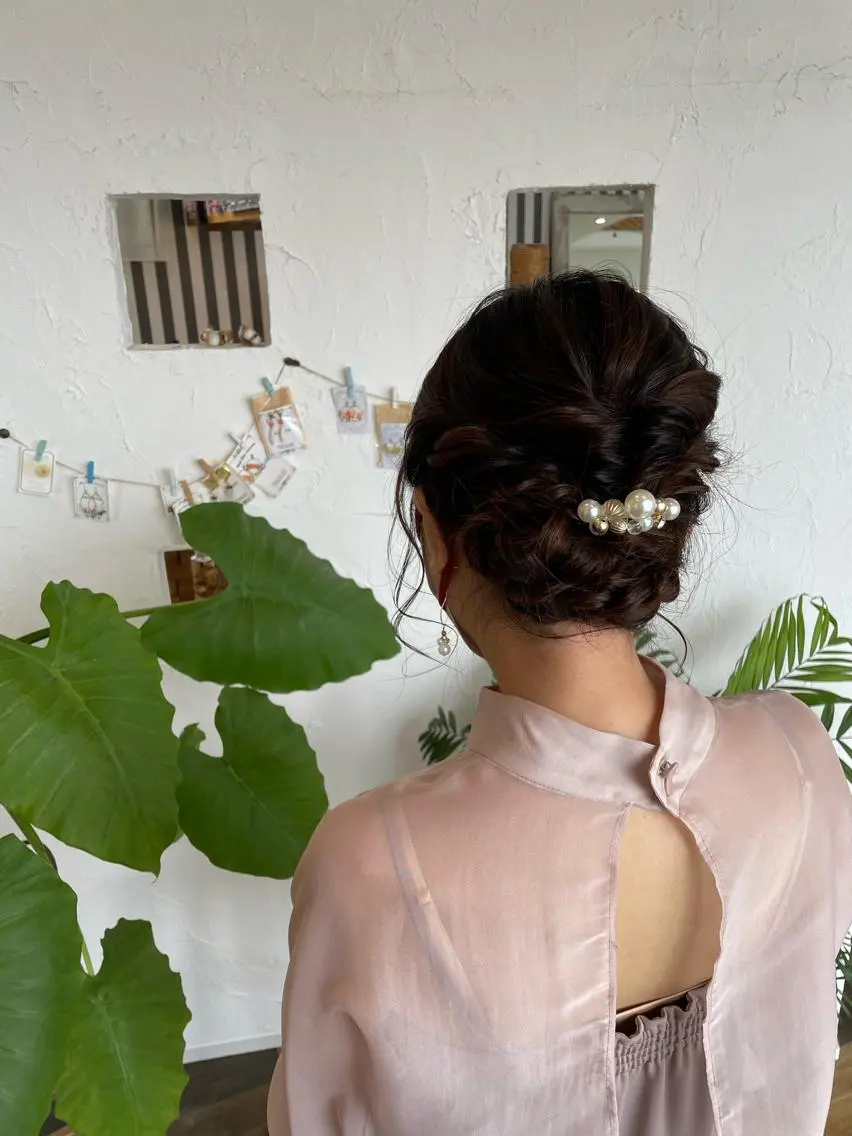 ヘアアレンジ ヘアセット 🌸小掛🌸 豊橋外国人風カラーのヘアスタイル