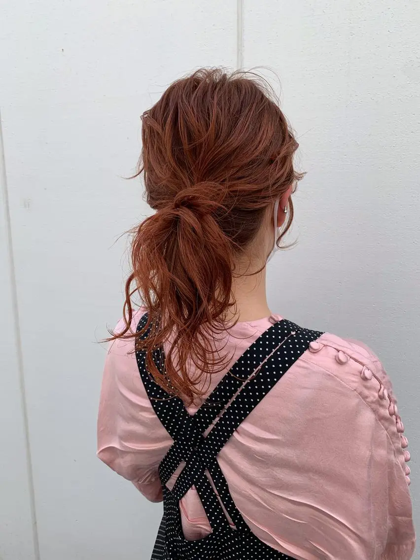 セミロング 高梨 里穂のヘアスタイル