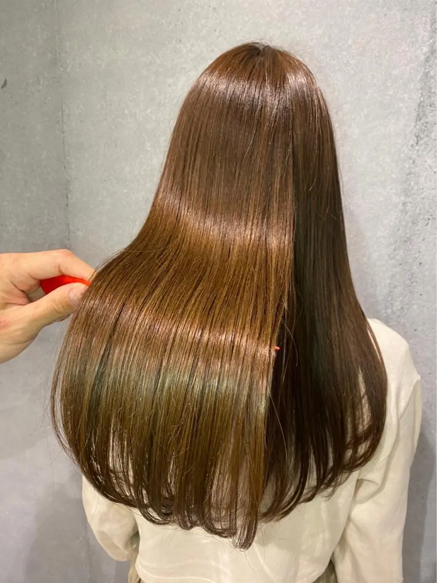 セミロング カラー カット パーマ トリートメント 優真/難波で 1番パーマが上手いのヘアスタイル