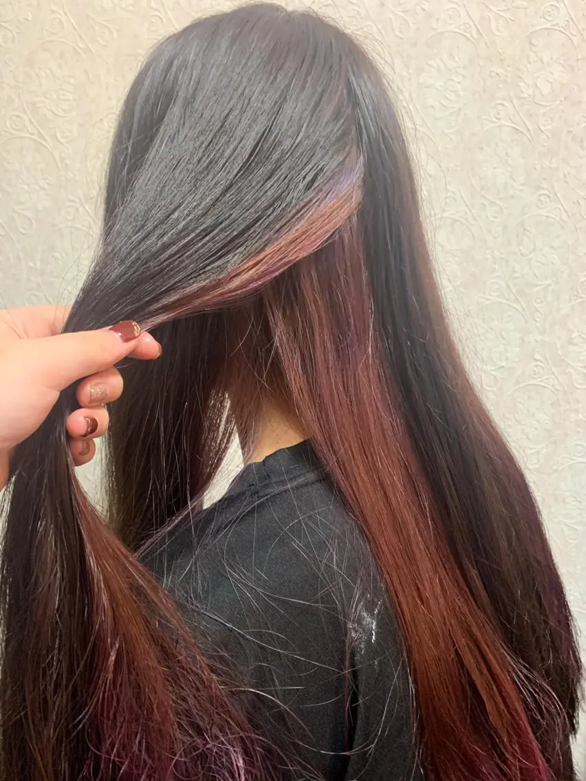 ロング カラー 河野 優希のヘアスタイル