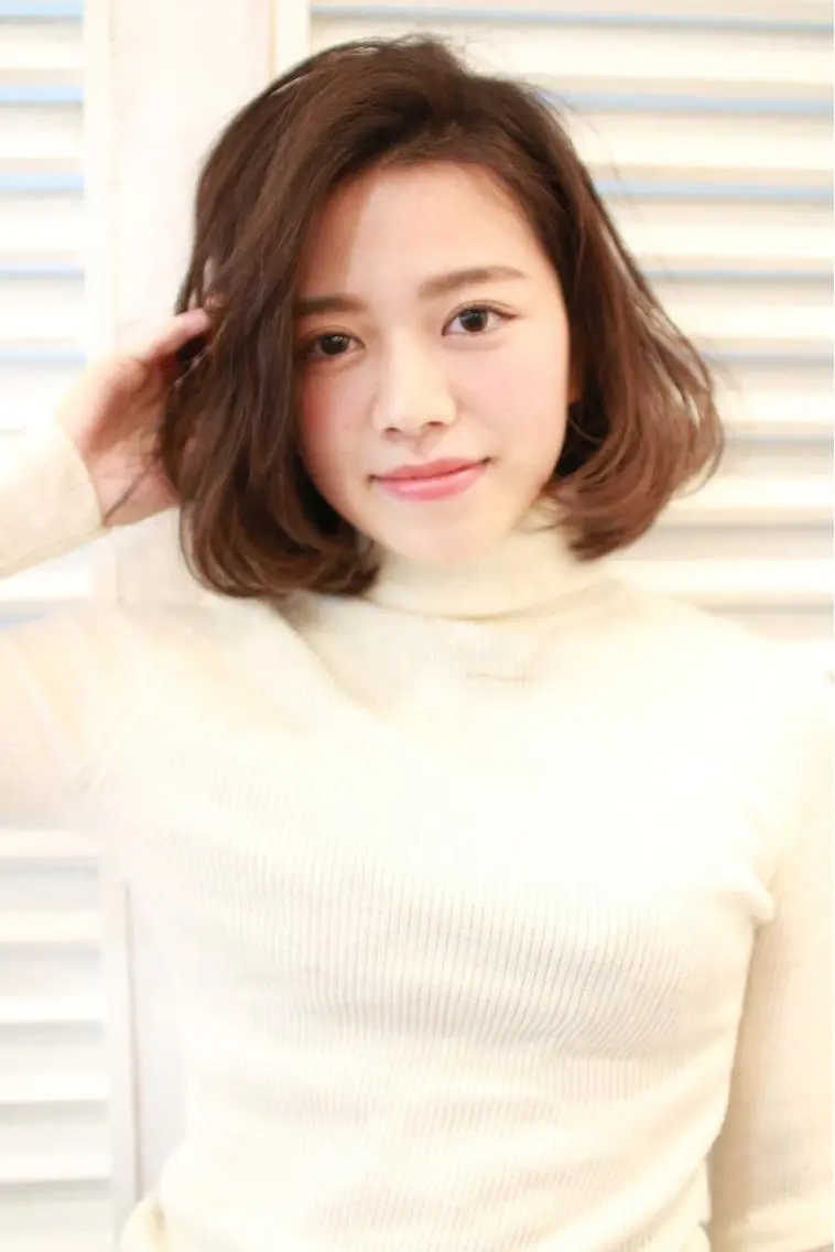 ミディアム カラー 透明感カラー ボブ ヘアカラー ivybyCIEL 女性専用サロンのヘアスタイル
