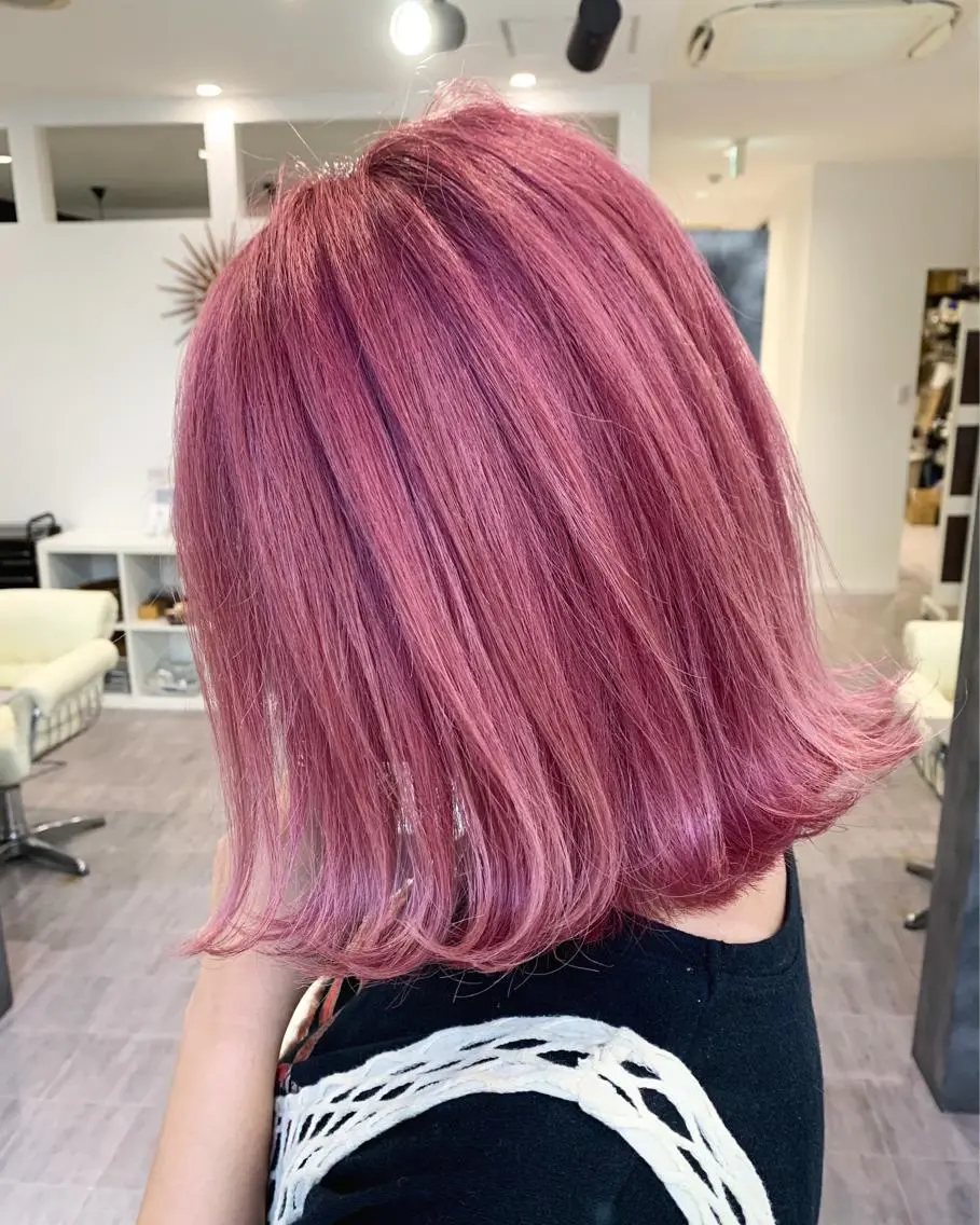 ミディアム カラー i'll 未空のヘアスタイル