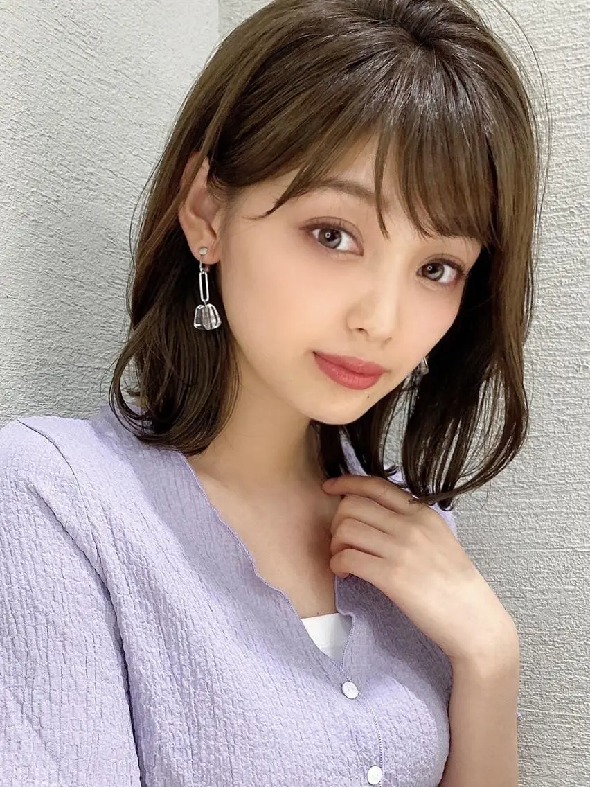 ミディアム 艶感透明感カラー 🫧たけ🫧のヘアスタイル
