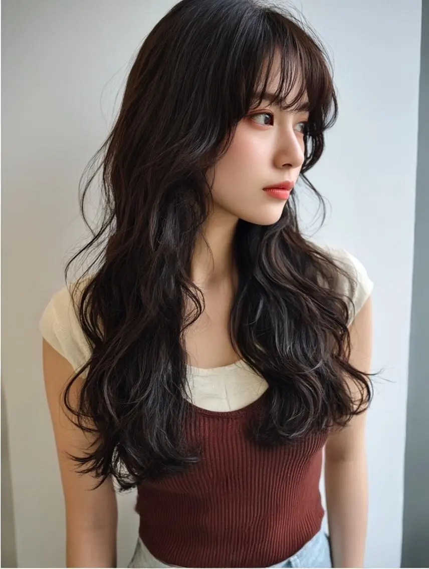セミロング 島田 光✨️のヘアスタイル