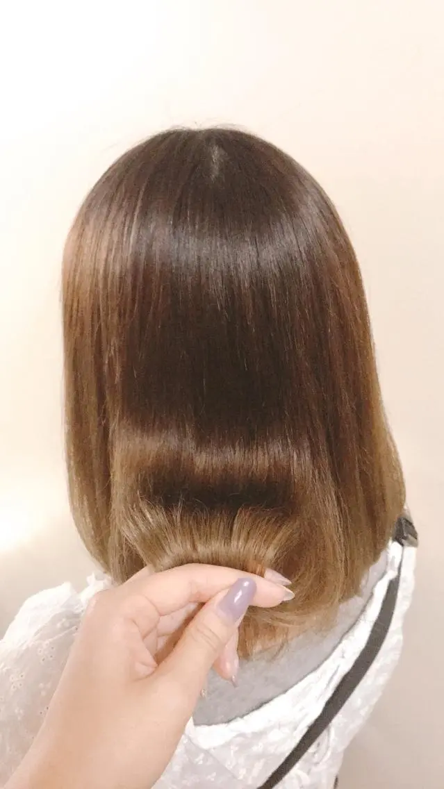 セミロング 縮毛矯正 イトウ アヤカ 𓂃𓈒𓏸のヘアスタイル
