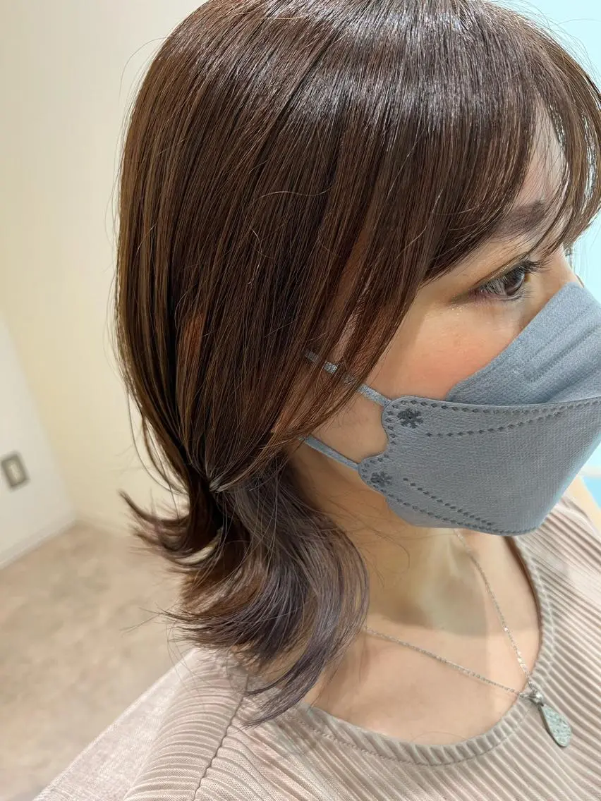 ミディアム カラー ミディアムパーマ ベージュカラー 黒髪 ブリーチ ブルーカラー カット ヘアカラー トリートメント ヘアセット 👑👑👑👑工藤 敬👑👑👑👑のヘアスタイル