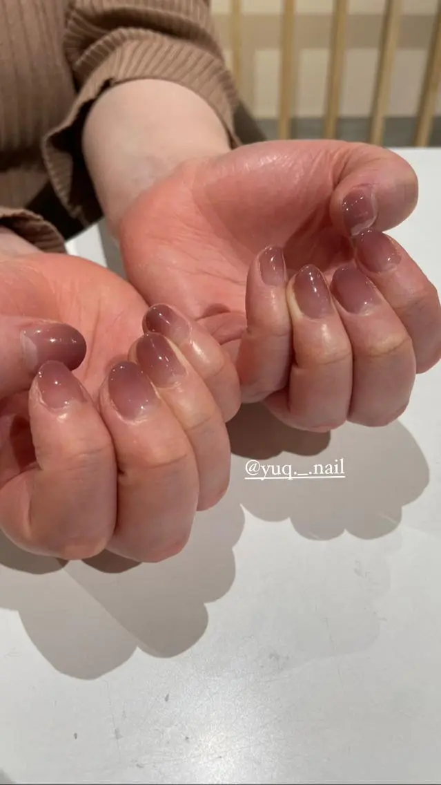 ネイル グラデーション ピンク パープル kim yuaのネイルデザイン