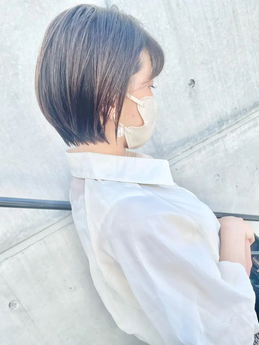 ショート カラー ショートボブ ハンサムショート アディクシーカラー イヤリングカラー ハイライトカラー カット ヘアカラー トリートメント ショートボブ髪質改善 縮毛矯正のプロ山道潤のヘアスタイル
