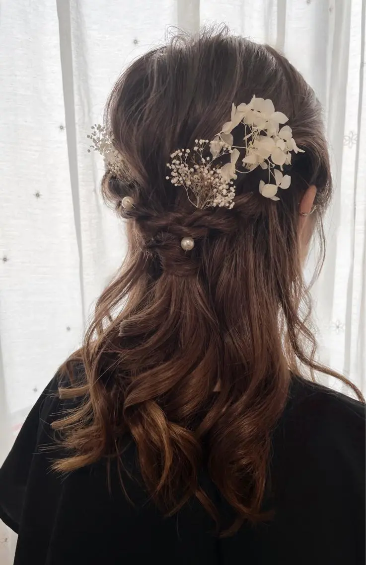 ヘアアレンジ ハーフアップ Meylee Brideのその他イメージ