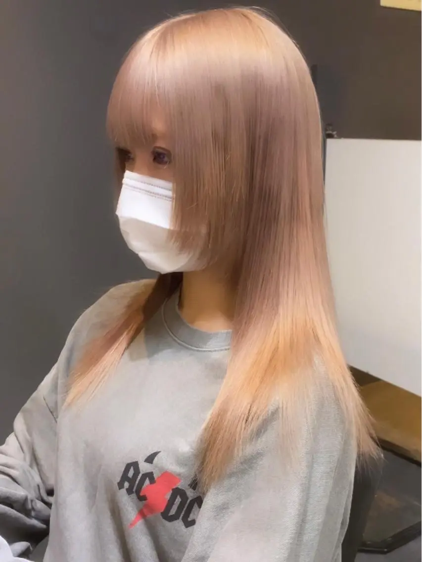 ロング カラー ベージュカラー ブリーチ ダブルカラー ハイトーンカラー イルミナカラー 🧡色落ちまで2度 楽しめる🧡ヨシキのヘアスタイル