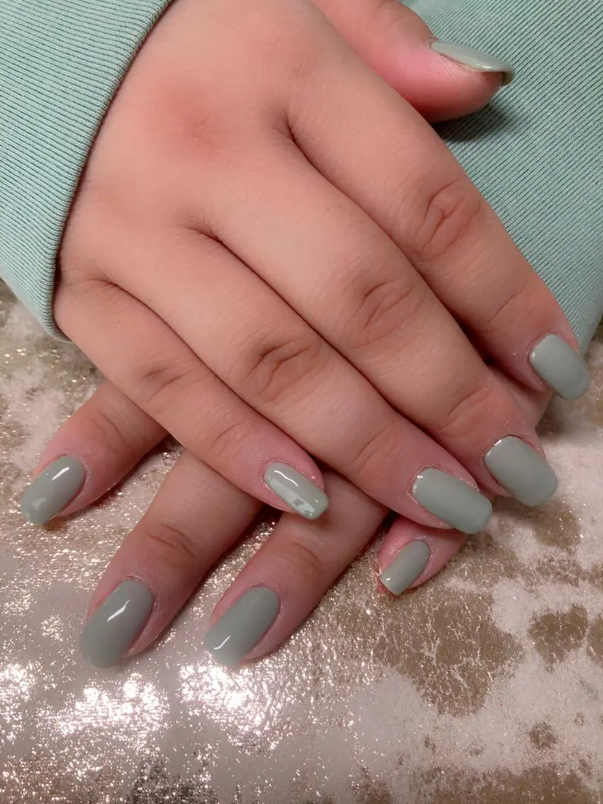 ネイル スクエアネイル ハンドネイル komohana salon🌺のネイルデザイン