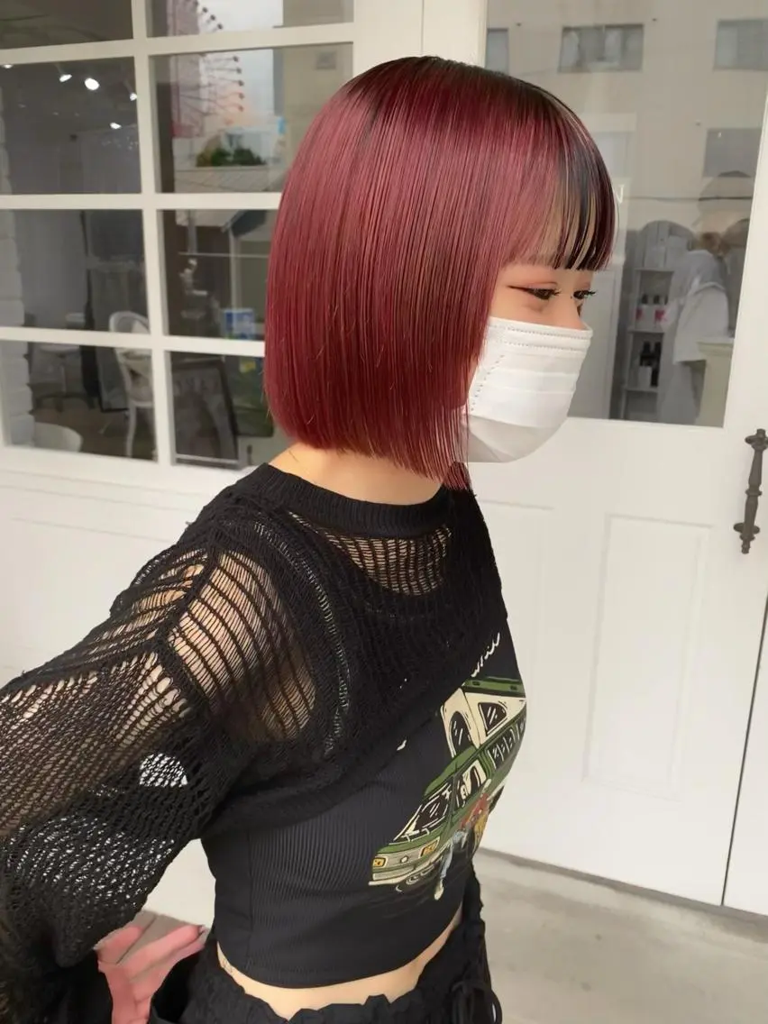 ショート カラー ヘアアレンジ 似合わせカット 🧡梅田ハイトーン カラー🧡runaのヘアスタイル