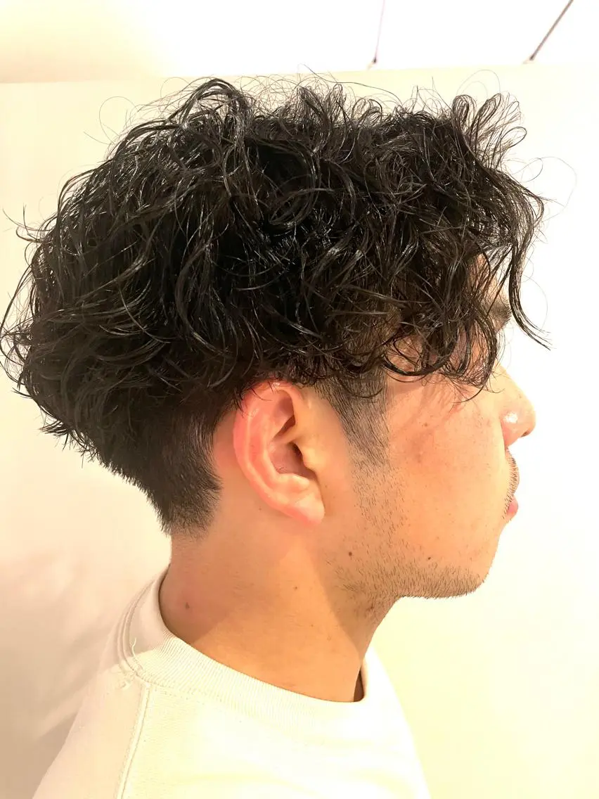 ショート パーマ メンズ 🌙19時以降通える メンズ専門 コーダイのヘアスタイル