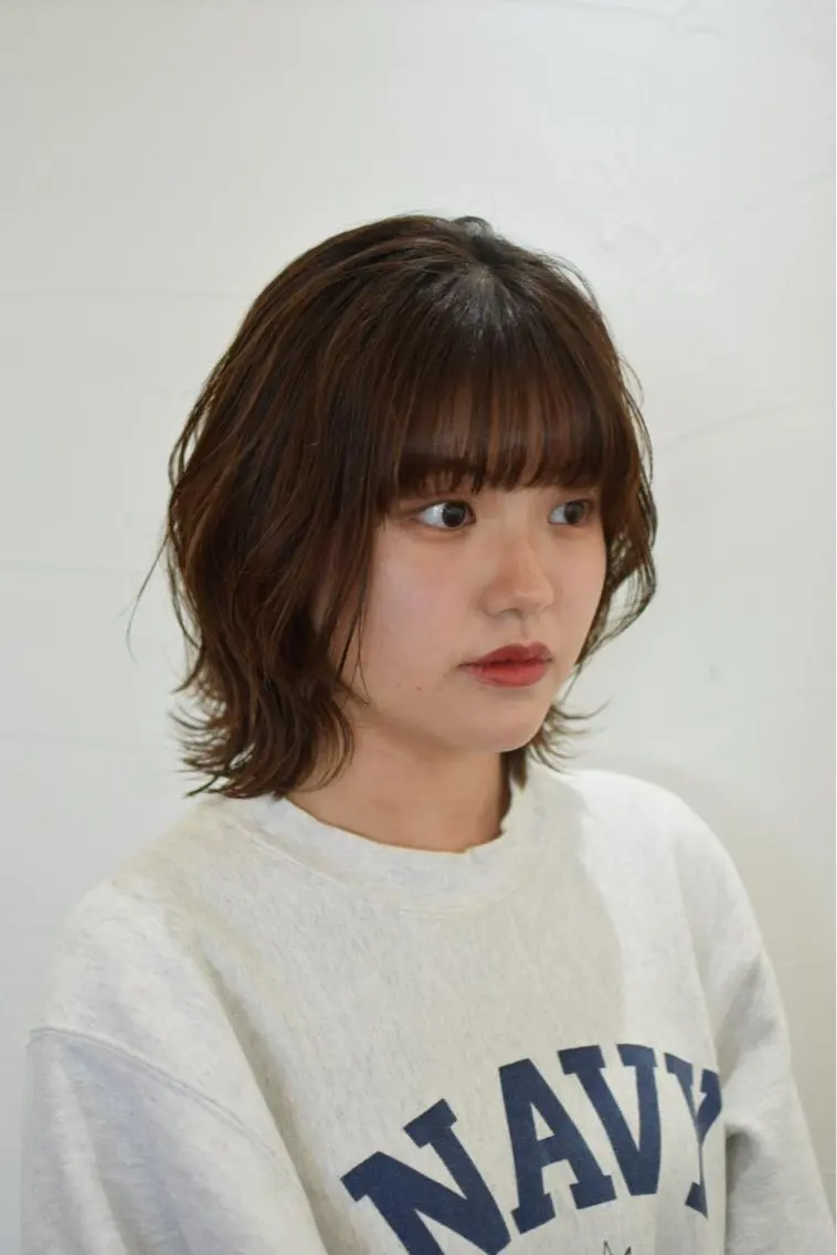 ショート カラー くびれヘア 顔周りカット レイヤーカット 小顔カット 外ハネヘア ⚡️メンズ/波巻き/ 片岡篤宣/水戸⚡️のヘアスタイル