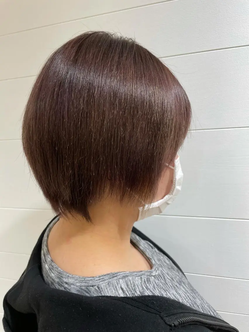 ショート アッシュ パープルカラー 🐝メンズハイライト …Rioのヘアスタイル