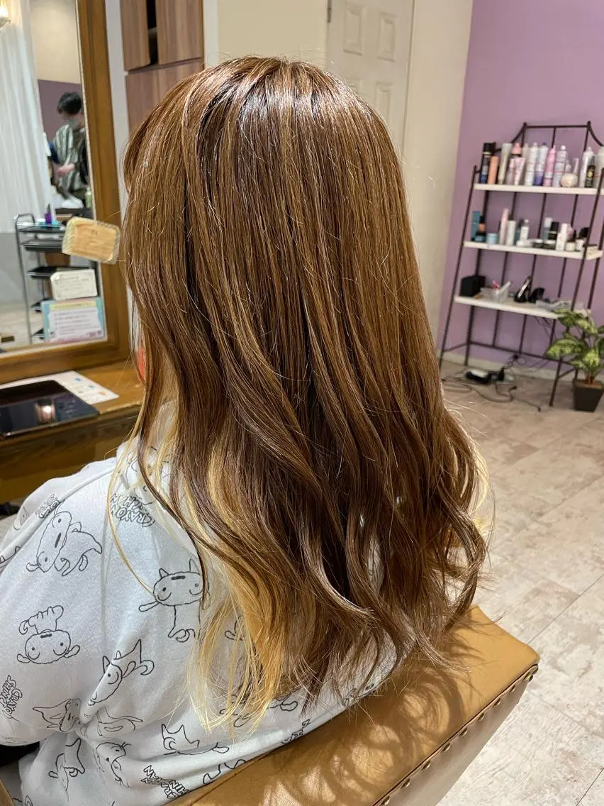 ロング カット ヘアカラー 小川 夏生のヘアスタイル